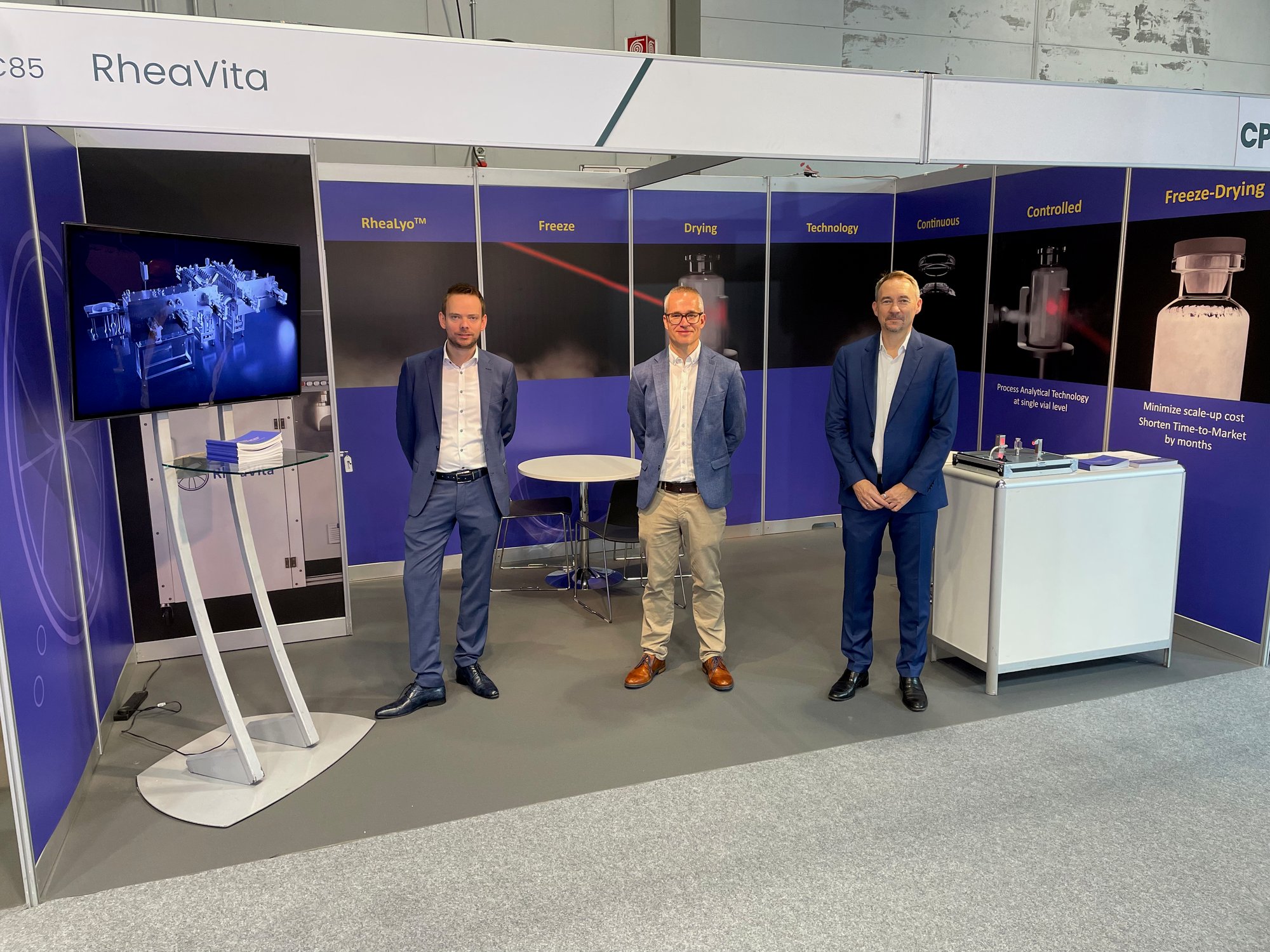 RheaVita team at CPHI
